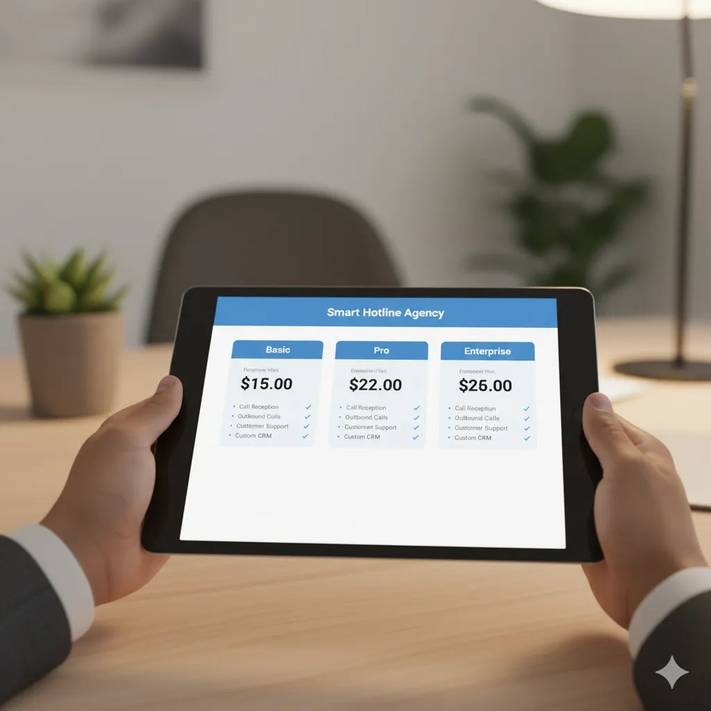 Transparent pricing plans